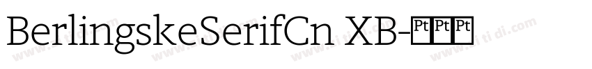 BerlingskeSerifCn XB字体转换